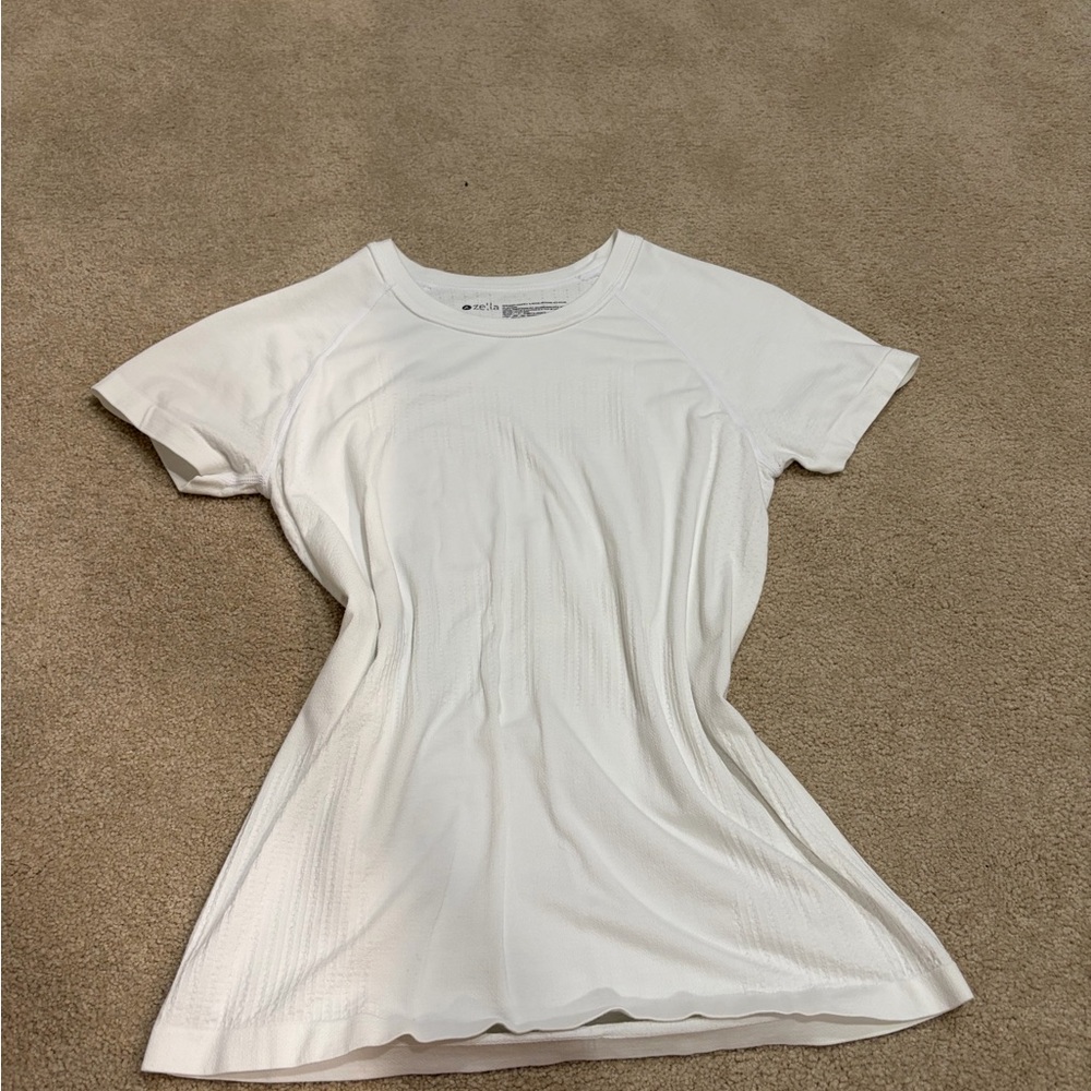 Zella White Short Sleeve Tee